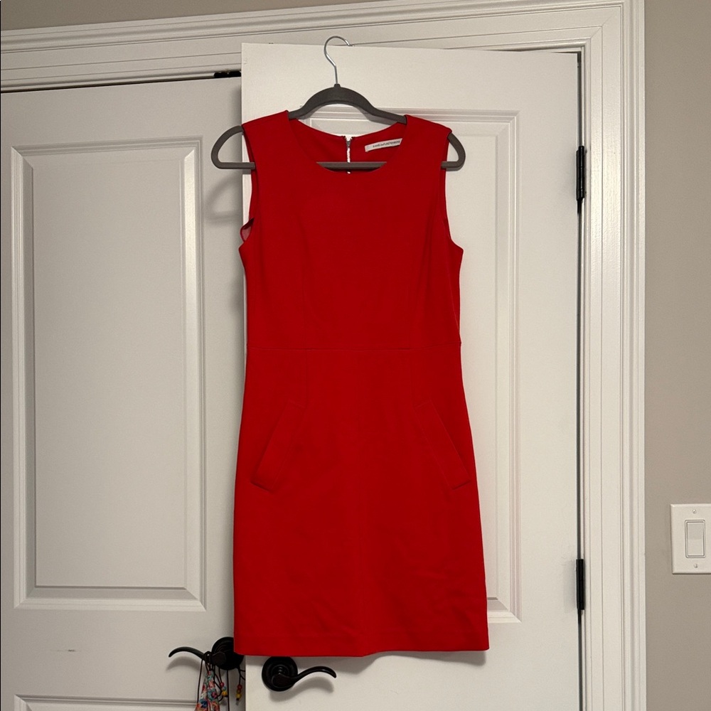 Diane Von Furstenberg Vibrant Red Mini Dress